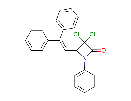 3,3-Dichloro-N-phenyl-4-(2-phenylstyryl)-2-azetidinone
