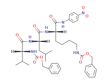 Molecular Structure of 62354-37-4 (N-Z-D-valyl-leucyl-N<sup>ε</sup>-Z-lysine p-nitroanilide)