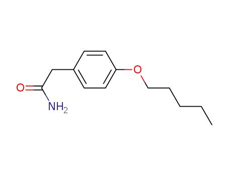 Molecular Structure of 5100-05-0 (Benzeneacetamide, 4-(pentyloxy)-)