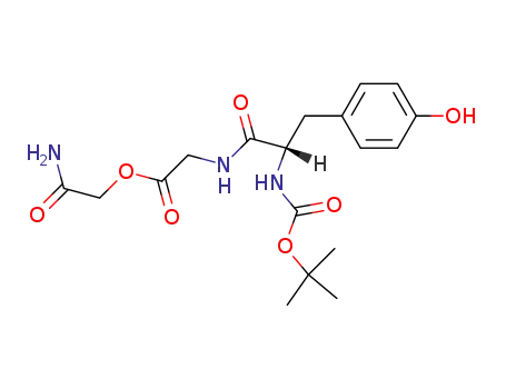 Glycine, N-[N-[(1,1-dimethylethoxy)carbonyl]-L-tyrosyl]-,
2-amino-2-oxoethyl ester