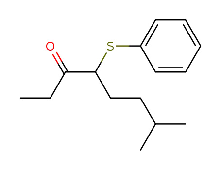 Molecular Structure of 88065-33-2 (3-Octanone, 7-methyl-4-(phenylthio)-)