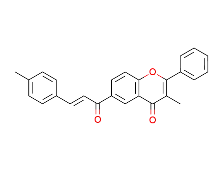 3-Methyl-2-phenyl-6-((E)-3-p-tolyl-acryloyl)-chromen-4-one