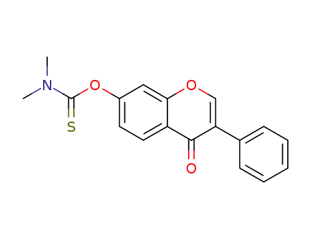 Molecular Structure of 142751-45-9 (Dimethyl-thiocarbamic acid O-(4-oxo-3-phenyl-4H-chromen-7-yl) ester)