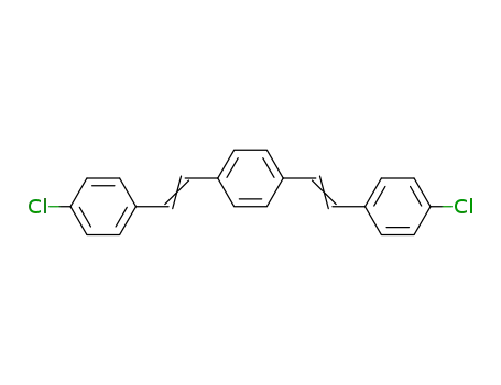 Molecular Structure of 3282-44-8 (Benzene, 1,4-bis[2-(4-chlorophenyl)ethenyl]-)