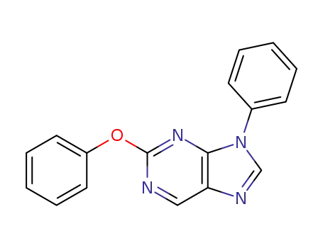 Molecular Structure of 118807-51-5 (2-phenoxy-9-phenyl-9H-purine)
