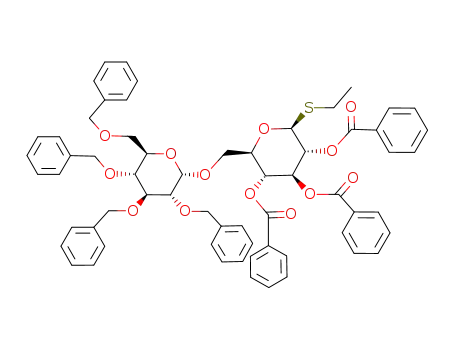 ethyl 2,3,4-tri-O-benzoyl-6-O-(2',3',4',6'-tetra-O-benzyl-α-D-glucopyranosyl)-1-thio-β-D-glucopyranoside