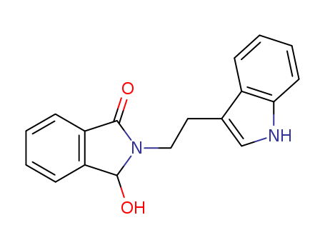 1H-Isoindol-1-one,2,3-dihydro-3-hydroxy-2-[2-(1H-indol-3-yl)ethyl]- cas  65020-18-0