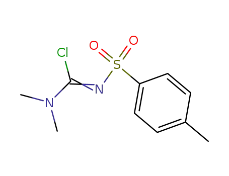 <i>N</i>,<i>N</i>-dimethyl-<i>N</i>'-(toluene-4-sulfonyl)-carbamimidoyl chloride