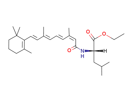 Molecular Structure of 110769-91-0 (N-(13-cis-retinoyl)-L-leucine ethyl ester)