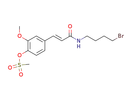 2-Propenamide,
N-(4-bromobutyl)-3-[3-methoxy-4-[(methylsulfonyl)oxy]phenyl]-