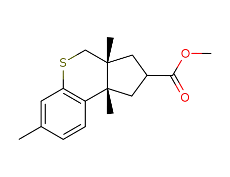methyl cis-1,2,3,3a,4,9b-hexahydro-3a,7,9b-trimethylcyclopenta<c><1>benzothiopyran-2-carboxylate