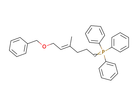 ((E)-6-Benzyloxy-4-methyl-hex-4-enylidene)-triphenyl-λ<sup>5</sup>-phosphane