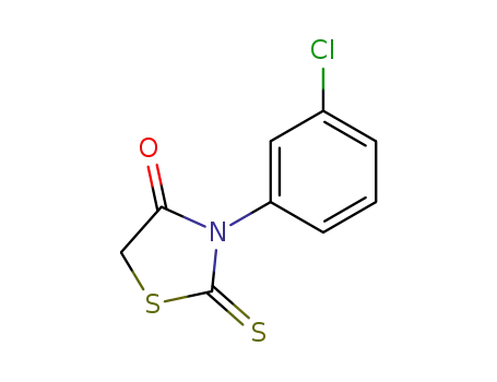 Molecular Structure of 17062-65-6 (3-(3-chlorophenyl)-2-sulfanylidene-thiazolidin-4-one)