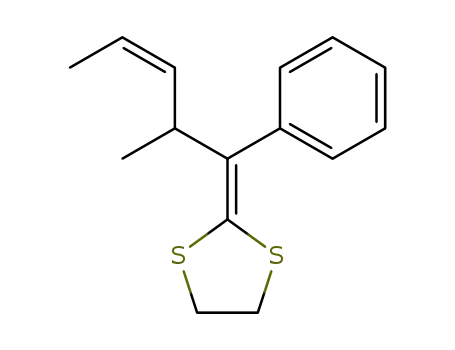 2-((Z)-2-Methyl-1-phenyl-pent-3-enylidene)-[1,3]dithiolane