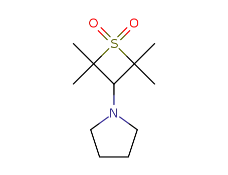 Pyrrolidine, 1-(2,2,4,4-tetramethyl-1,1-dioxido-3-thietanyl)-