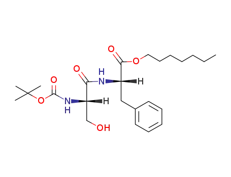 L-Phenylalanine, N-[N-[(1,1-dimethylethoxy)carbonyl]-L-seryl]-, heptyl
ester