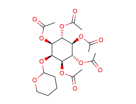 2-O-(2-tetrahydropyranyl)-1<sup>(3)</sup>,3<sup>(1)</sup>,4<sup>(6)</sup>,5,6<sup>(4)</sup>-penta-O-acetyl-sn-myoinositol