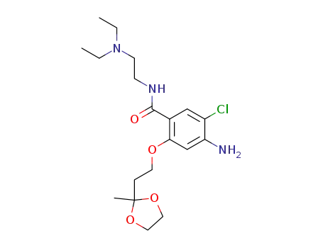 4-Amino-5-chloro-N-(2-diethylamino-ethyl)-2-[2-(2-methyl-[1,3]dioxolan-2-yl)-ethoxy]-benzamide