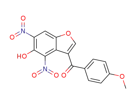 Methanone, (5-hydroxy-4,6-dinitro-3-benzofuranyl)(4-methoxyphenyl)-