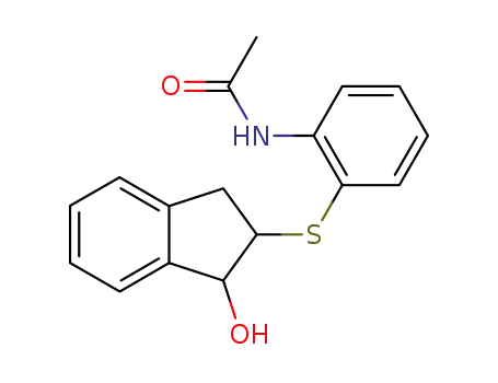 N-Acetyl-2-(2-aminophenylthio)indan-1-ol
