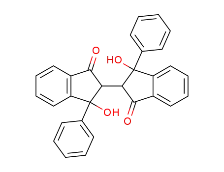 Molecular Structure of 6937-58-2 ([2,2'-Bi-1H-indene]-1,1'-dione,2,2',3,3'-tetrahydro-3,3'-dihydroxy-3,3'-diphenyl-)
