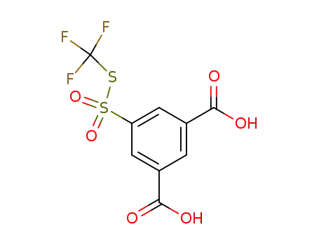 Molecular Structure of 17041-80-4 (5-{[(trifluoromethyl)sulfanyl]sulfonyl}benzene-1,3-dicarboxylic acid)