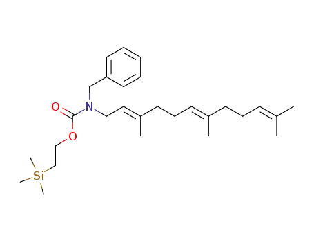 (E,E)-N-phenylmethyl-N-(3,7,11-trimethyl-2,6,10-dodecatrienyl)-O-(2-trimethylsilyl)ethyl carbamic acid