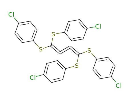 Benzene,
1,1',1'',1'''-[1,2,3-butatriene-1,4-diylidenetetrakis(thio)]tetrakis[4-chloro-