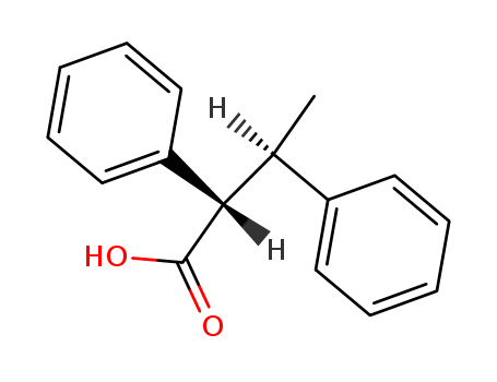 Benzenepropanoic acid, b-methyl-a-phenyl-, (aR,bR)-rel- cas  5350-86-7
