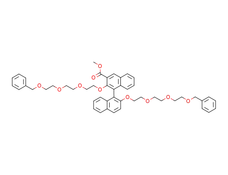 2,2'-Bis<2-<2-<2-(phenylmethoxy)ethoxy>ethoxy>ethoxy>-<1,1'-binaphthalene>-3-carboxylic acid methyl ester