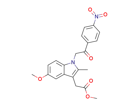 1H-Indole-3-acetic acid,
5-methoxy-2-methyl-1-[2-(4-nitrophenyl)-2-oxoethyl]-, methyl ester