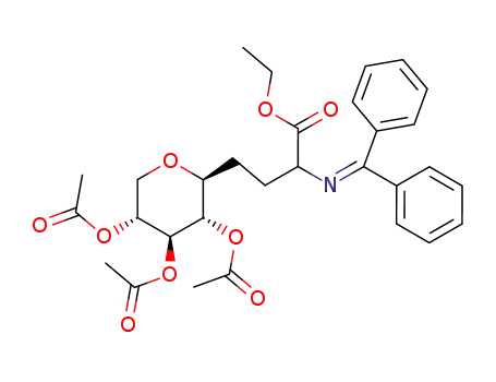 Ethyl 2-(diphenylmethyleneamino)-4-(2,3,4-tri-O-acetyl-β-D-xylopyranosyl)butanoate