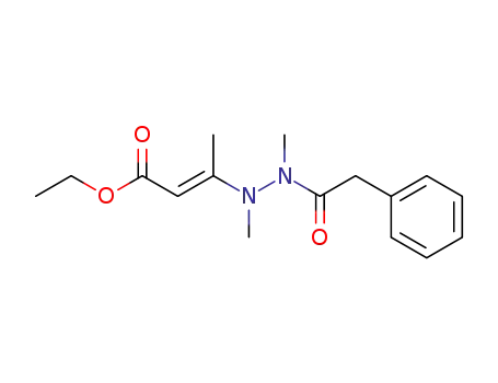 Benzeneacetic acid,
2-(3-ethoxy-1-methyl-3-oxo-1-propenyl)-1,2-dimethylhydrazide