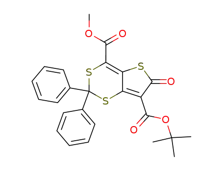 tert-Butyl(7)-methyl(4)-6-oxo-2,2-diphenyl-6H-thieno<3,2-d>-1,3-dithiin-4,7-dicarboxylat