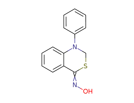 4H-3,1-Benzothiazin-4-one, 1,2-dihydro-1-phenyl-, oxime