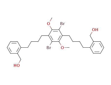 1,4-dibromo-3,6-dimethoxy-2,5-bis<4-(2-hydroxymethylphenyl)butyl>benzene