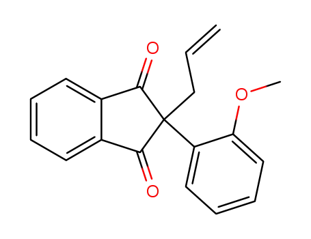 Molecular Structure of 104079-36-9 (2-Allyl-2-(2-methoxy-phenyl)-indan-1,3-dione)