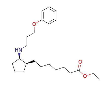 7-[(1S,2R)-2-(3-Phenoxy-propylamino)-cyclopentyl]-heptanoic acid ethyl ester