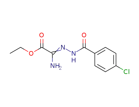 Amino-[(4-chloro-benzoyl)-hydrazono]-acetic acid ethyl ester