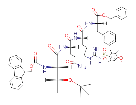 Fmoc-Thr(tBu)-Gln-Arg(Mtr)-Phe-OBzl