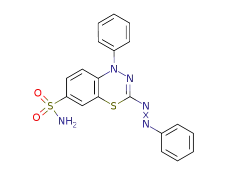 Molecular Structure of 74298-45-6 (4-Phenyl-2-(phenylazo)-4H-1,3,4-benzothiadiazine-7-sulfonamide)