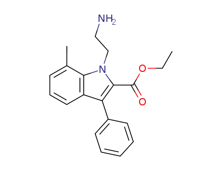 1-(2-Amino-ethyl)-7-methyl-3-phenyl-1H-indole-2-carboxylic acid ethyl ester