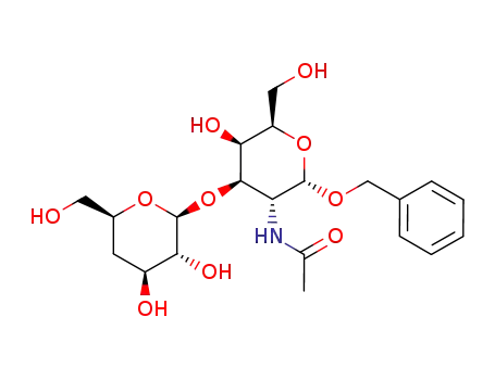 Benzyl-O-(4-desoxy-β-D-xylo-hexopyranosyl)-(1->3)-2-acetamido-2-desoxy-α-D-galactopyranosid