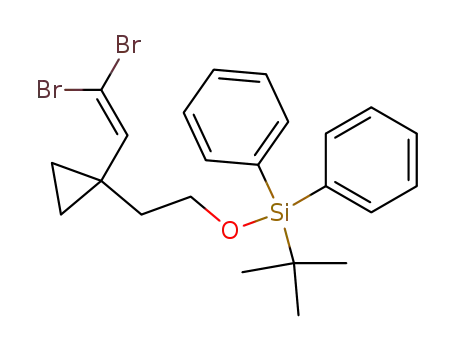 tert-Butyl-{2-[1-(2,2-dibromo-vinyl)-cyclopropyl]-ethoxy}-diphenyl-silane