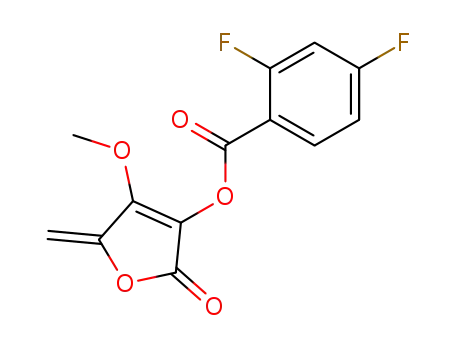 2,4-Difluoro-benzoic acid 4-methoxy-5-methylene-2-oxo-2,5-dihydro-furan-3-yl ester