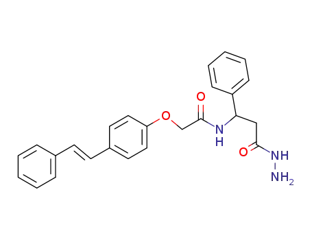 N-(2-Hydrazinocarbonyl-1-phenyl-ethyl)-2-[4-((E)-styryl)-phenoxy]-acetamide