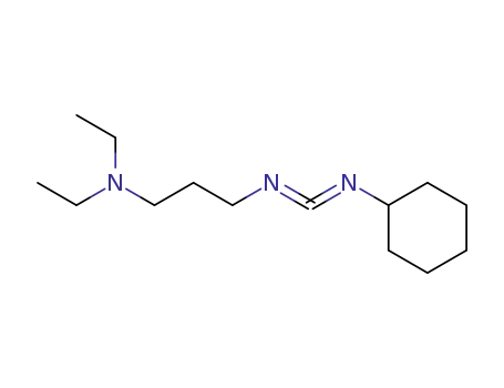 Molecular Structure of 109341-26-6 (1,3-Propanediamine, N'-(cyclohexylcarbonimidoyl)-N,N-diethyl-)