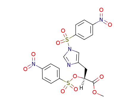 (S)-methyl 2-(4-nitrobenzenesulfonyloxy)-3-<3-(4-nitrobenzenesulfonyl)-5-imidazolyl>propionate