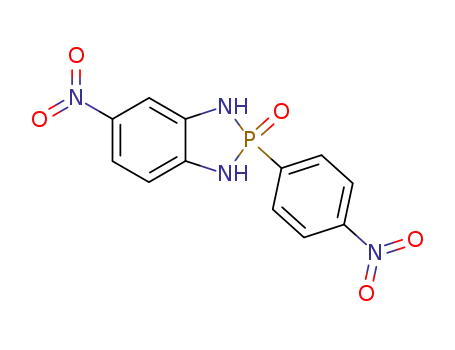 Molecular Structure of 147137-77-7 (1,3-Dihydro-5-nitro-2-(4-nitrophenyl)-1,3,2-benzodiazaphosphol-2-oxid)