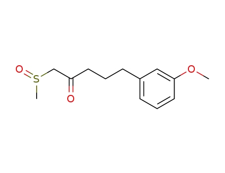 Molecular Structure of 57816-02-1 (5-(3-methoxyphenyl)-1-(methylsulfinyl)pentan-2-one)